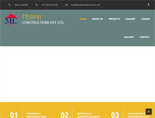 Tablet Screenshot of muskanconstructions.com